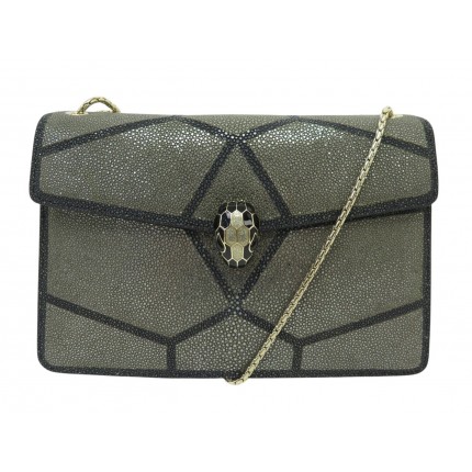 NEUF SAC A MAIN BULGARI SERPENTI FOREVER PORTE EPAULE CUIR DE GALUCHAT BAG 5000€