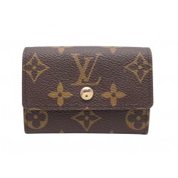 NEUF PORTE MONNAIE LOUIS VUITTON PLAT M61930 EN TOILE MONOGRAM POCKET COIN 460€
