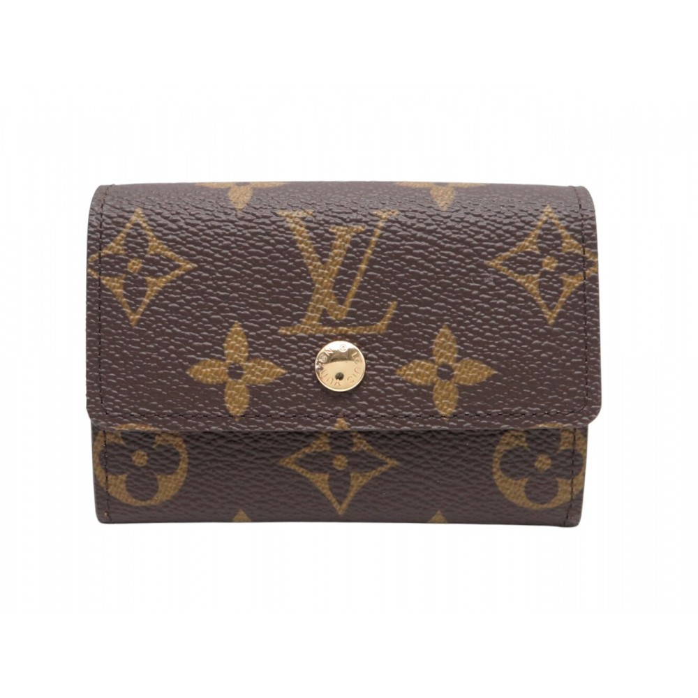 NEUF PORTE MONNAIE LOUIS VUITTON PLAT M61930 EN TOILE MONOGRAM POCKET COIN 460€