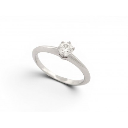 BAGUE TIFFANY & CO DIAMANT SOLITAIRE 0.27CT EN PLATINE T49 CERTIFICAT RING 2200€