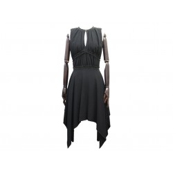 NEUF ROBE LOUIS VUITTON ASYMETRIQUE 38 M NOIRE BLACK ASYMMETRICAL DRESS 2500€
