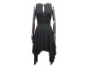  robe louis vuitton asymetrique 38 m noire black