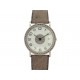 VINTAGE MONTRE HERMES SELLIER 32MM EN ACIER BRACELET CUIR AUTRUCHE QUARTZ WATCH