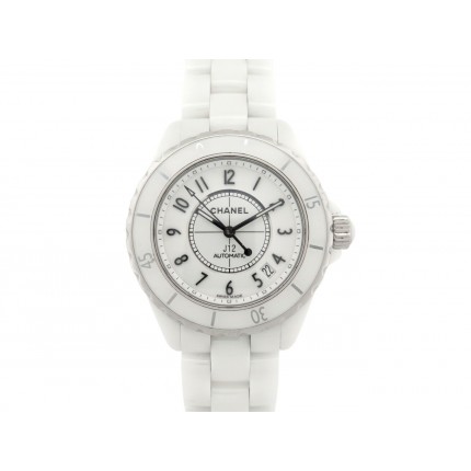 MONTRE CHANEL J12 H0970 38MM EN CERAMIQUE BLANCHE AUTOMATIQUE LADY WATCH 8000€