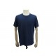 NEUF TSHIRT HERMES HOMME TAILLE L M 48 COTON BLEU HAUT BLUE COTTON MEN TOP 350€