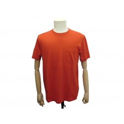 NEUF TSHIRT HERMES HOMME TAILLE L M 48 EN COTON ORANGE HAUT COTTON MEN TOP 350€