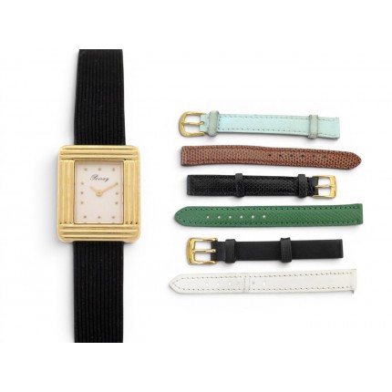 MONTRE POIRAY MA PREMIERE MINI 21MM OR JAUNE 18K QUARTZ +7 BRACELETS WATCH 6200€