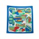 FOULARD HERMES THALASSA PIERRE PERON CARRE 90 SOIE MULTICOLORE SILK SCARF 580€