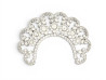 rare broche dior diademe strass en metal
