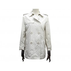 MANTEAU LOUIS VUITTON TRENCH VESTE MONOGRAMME LOGO CREME S 36 JACKET COAT 3700€