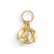 PORTE-CLES CHRISTIAN DIOR SAC LADY BRELOQUE BIJOU EN METAL DORE CHARM KEY HOLDER