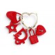 PORTE-CLES CHRISTIAN DIOR BRELOQUE BIJOU SADDLE ETOILE CADENAS CHARM KEY HOLDER