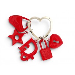 PORTE-CLES CHRISTIAN DIOR BRELOQUE BIJOU SADDLE ETOILE CADENAS CHARM KEY HOLDER