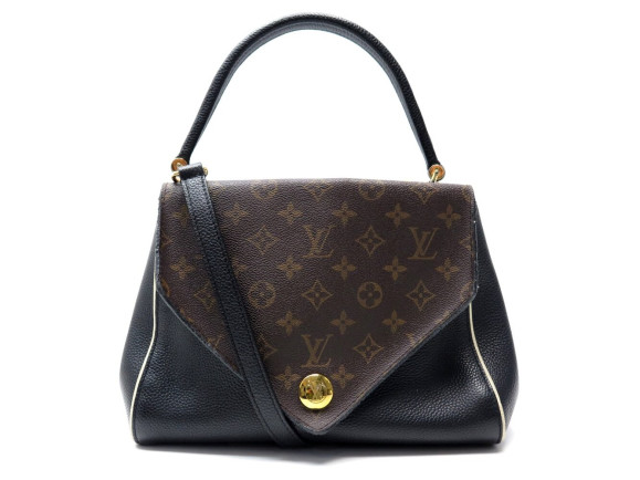 sac a main louis vuitton double v m54439 en cuir noir