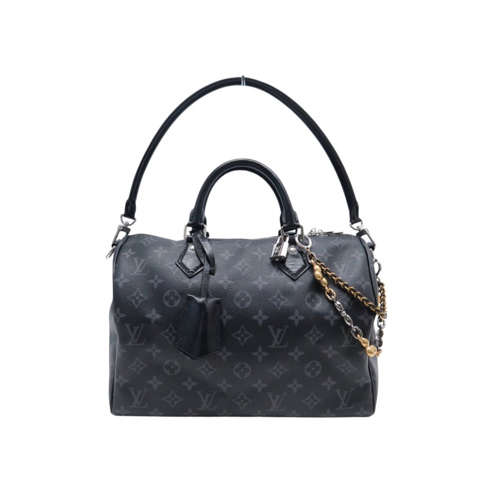 NEUF SAC A MAIN LOUIS VUITTON SPEEDY SOFT 30 TOILE MONOGRAM ECLIPSE M15102 BAG