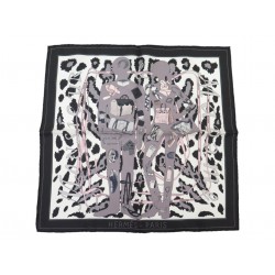 NEUF RARE FOULARD HERMES MONSIEUR MADAME GAVROCHE CARRE 45 SOIE BOITE SILK SCARF