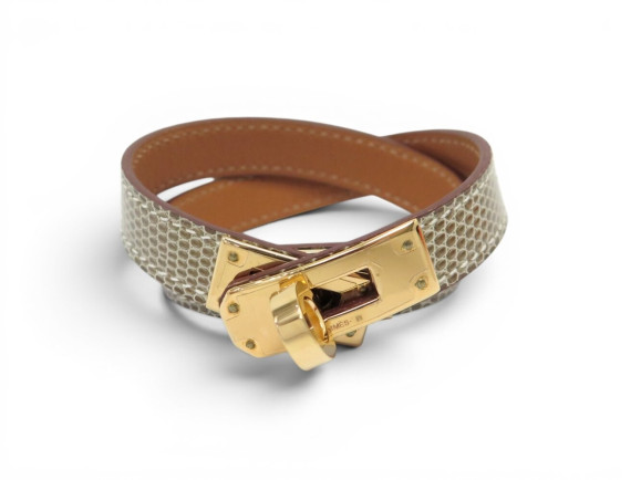 bracelet hermes kelly double tour en cuir de