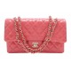 NEUF SAC A MAIN CHANEL TIMELESS CLASSIQUE MEDIUM 11.12 EN CUIR VERNI ROSE 10300€