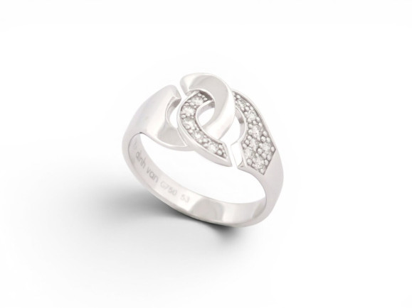 bague dinh van 267512 menottes r10 53 or blanc