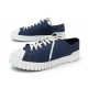 CHAUSSURES HERMES SNEAKERS CROSS H221873Z 44 BASKETS TOILE DENIM BLEU SHOES 545€