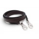 NEUF ANSE BANDOULIERE HERMES POUR SAC KELLY EN CUIR SWIFT MARRON SHOULDER STRAP
