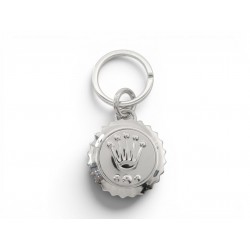 NEUF PORTE CLES ROLEX LOGO COURONNE ACIER PALLADIE STEEL SILVERED CROWN KEY RING