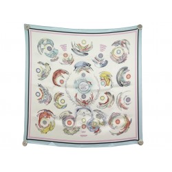NEUF FOULARD HERMES LES ANAMORPHOSES H982853 PHILIPPE DUMAS CARRE 70 SOIE SCARF