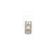 MONO BOUCLE D'OREILLE STATEMENT ROCKAWAY ARGENT 925 DIAMANTS 0.13 CTS CLOUS 890€