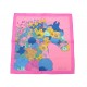 NEUF FOULARD HERMES GAVROCHE CARRE ROBE LEGERE BRODE SILK SCARF EMBROIDERED 535€