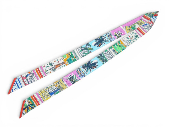 foulard twillon hermes rayures d'ete 190 cm