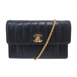 NEUF VINTAGE SAC A MAIN CHANEL MINI TIMELESS CUIR BLEU BANDOULIERE HANDBAG 4800€