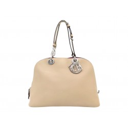 SAC A MAIN CHRISTIAN DIOR DIORISSIMO GM CUIR BEIGE PORTE EPAULE HAND BAG 3900€