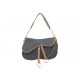 VINTAGE SAC A MAIN CHRISTIAN DIOR SADDLE TOILE DENIM EFFET USE HAND BAG 3000€