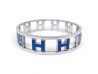 bracelet hermes rondo ash h rotatifs acier palladie et