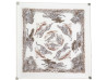  foulard hermes les guepards en coton 80 blanc de