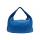 SAC A MAIN BOTTEGA VENETTA HOBO CUIR INTRECCIATO BLEU SHOULDER LEATHER BAG 6500€