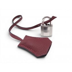 NEUF LOT HERMES CADENAS + TIRETTE AVEC CLOCHETTE CLES SAC KELLY PADLOCK BELL KEY