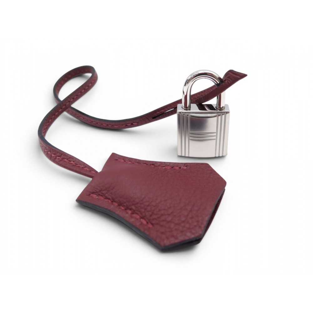 NEUF LOT HERMES CADENAS + TIRETTE AVEC CLOCHETTE CLES SAC KELLY PADLOCK BELL KEY