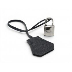 NEUF LOT HERMES CADENAS + TIRETTE AVEC CLOCHETTE CLES SAC KELLY PADLOCK BELL KEY