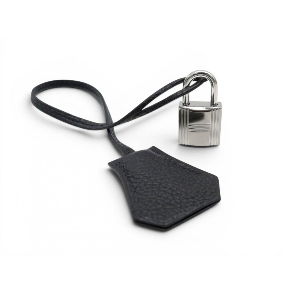 NEUF LOT HERMES CADENAS + TIRETTE AVEC CLOCHETTE CLES SAC KELLY PADLOCK BELL KEY