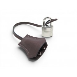 NEUF LOT HERMES CADENAS + TIRETTE AVEC CLOCHETTE CLES SAC KELLY PADLOCK BELL KEY