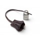 NEUF LOT HERMES CADENAS + TIRETTE AVEC CLOCHETTE CLES SAC KELLY PADLOCK BELL KEY