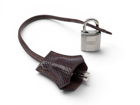 lot hermes cadenas tirette avec clochette cles