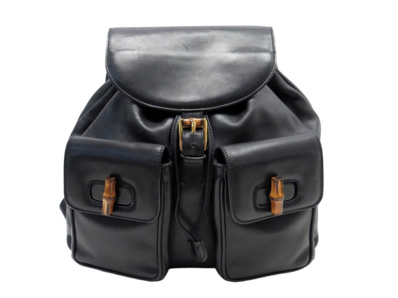  sac a dos gucci bamboo 003 2058 en cuir noir