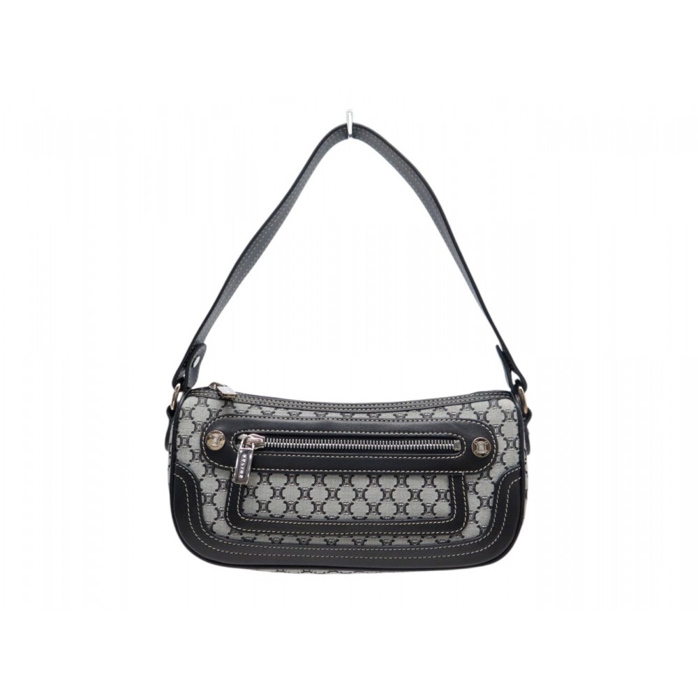 NEUF SAC A MAIN CELINE POCHETTE ACCESSOIRE 156702 EN TOILE MACADAM TRIOMPHE 980€