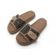 NEUF SANDALES FENDI SLIDE 8X8404 37 TOILE JACQUARD ZUCCA CUIR VITELLO SHOES 820€