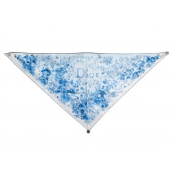 NEUF FOULARD POINTU DIOR TOILE DE JOUY FLORAL GARDEN DIORIVIERA SOIE SCARF 620€