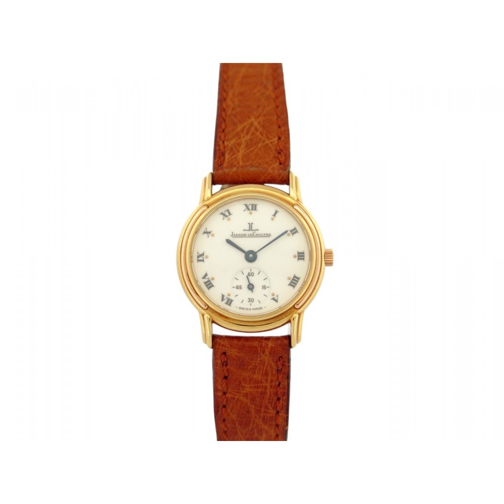 VINTAGE MONTRE JAEGER LECOULTRE ODYSSEU 168.7.21 QUARTZ OR JAUNE 18K 24 MM WATCH