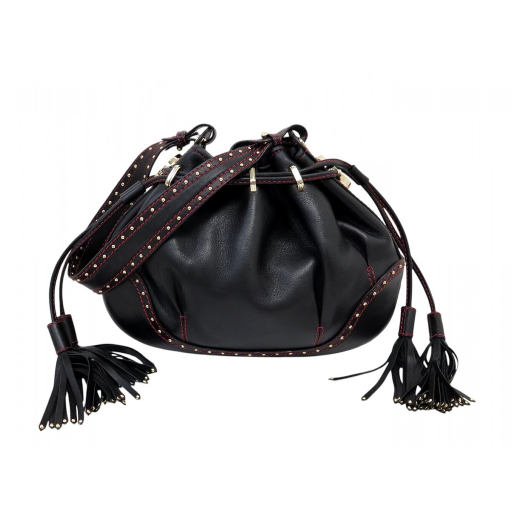 SAC A MAIN LANCEL LES LIONNES PORTE EPAULE CUIR NOIR BLACK LEATHER HAND BAG 890€