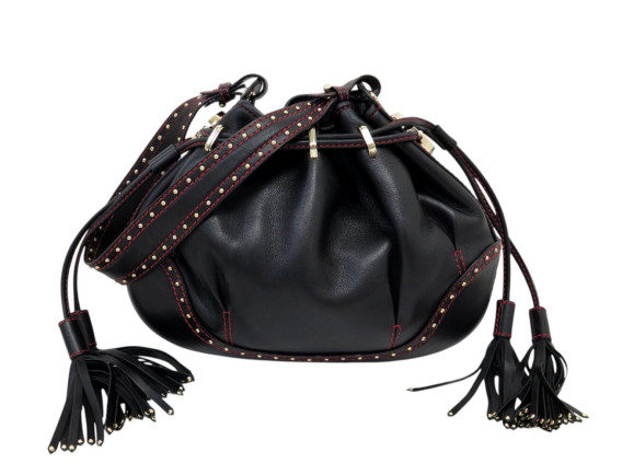 sac a main lancel les lionnes porte epaule cuir noir